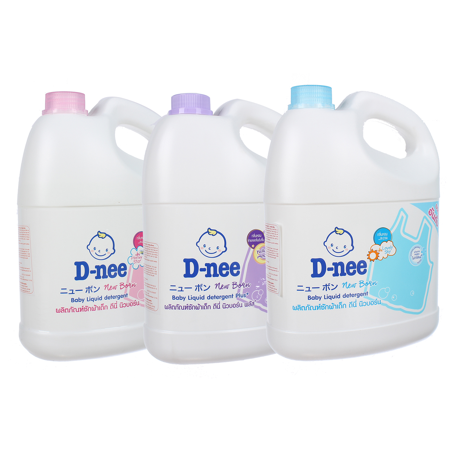 [HCM]Dung dịch giặt xả Dnee 3000ml (màu hồng)