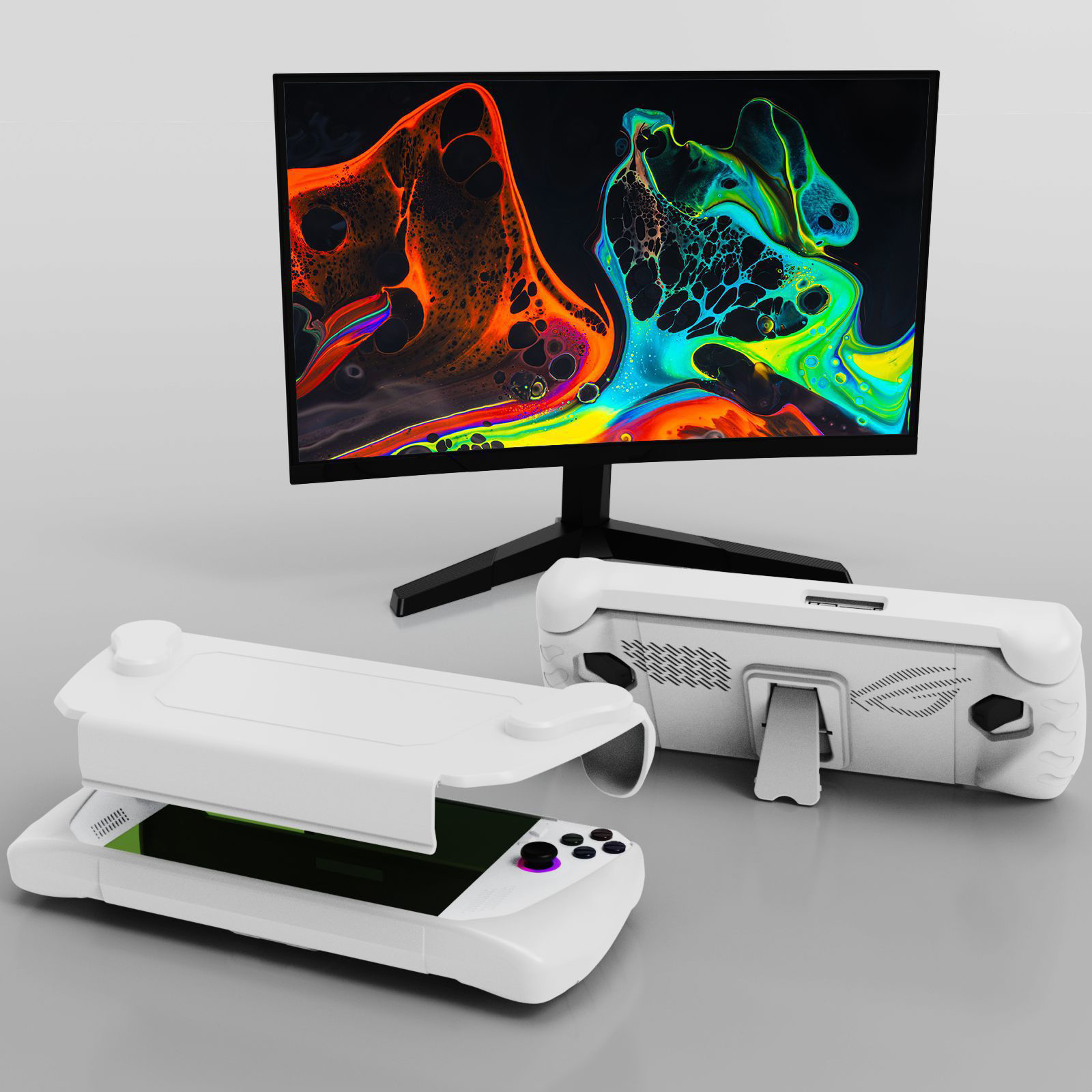 For ROG ALLY Consoles Protective Case Shockproof Protector Cover for ROG ALLY With Stand Base Protective Case Accessories