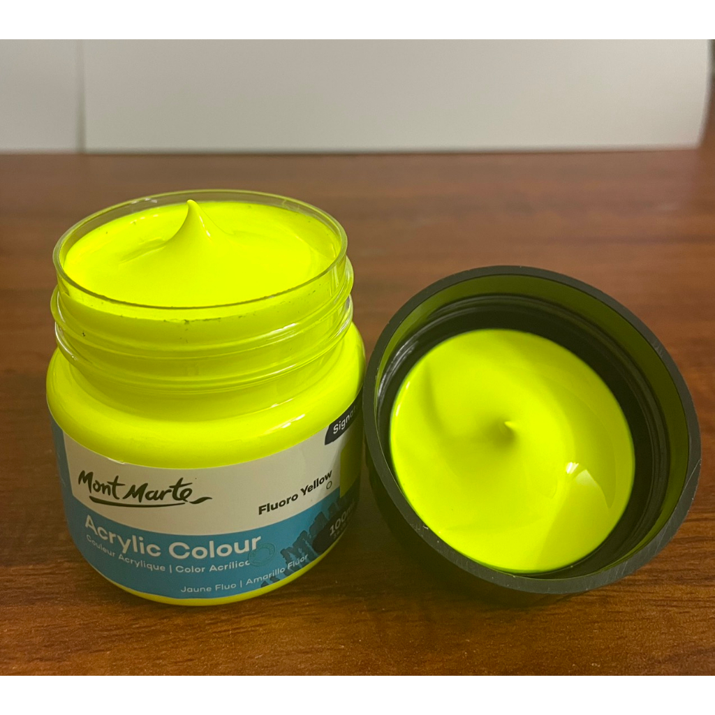 Màu Acrylic Phản Quang Mont Marte 100ml - Màu Dạ quang