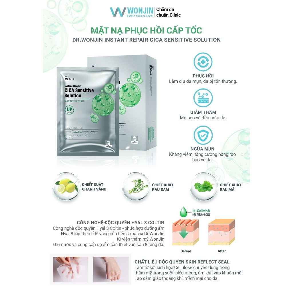 Mặt nạ WONJIN EFFECT chăm sóc da chuyên sâu  DR Wonjin 30g