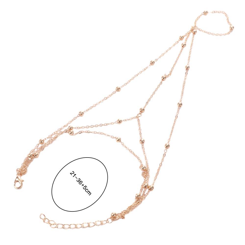 【Quality】 Foot Chain Vintage Mesh Tassel Toe Anklet Beads Exotic Charm Court Style Anklet Bracelet Multilayer Alloy Foot Jewelry Wedding.