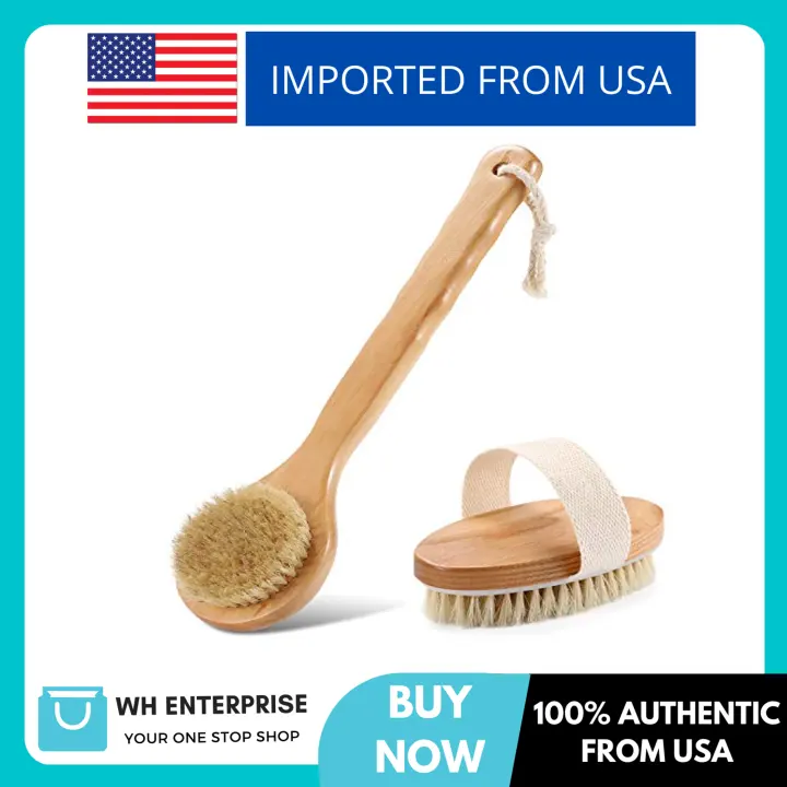 natural bristle body brush