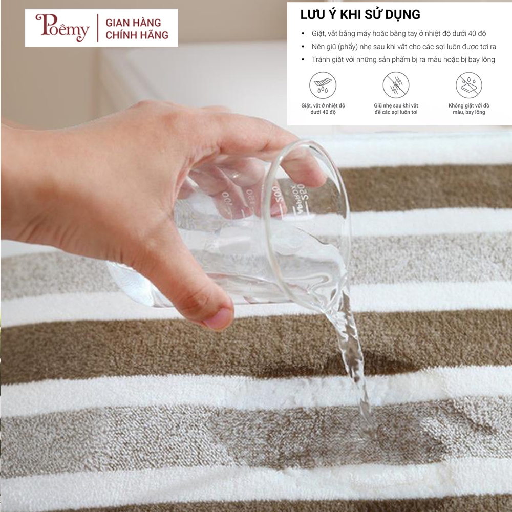 Khăn tắm Poêmy ST KT(70x140cm) - Sọc to