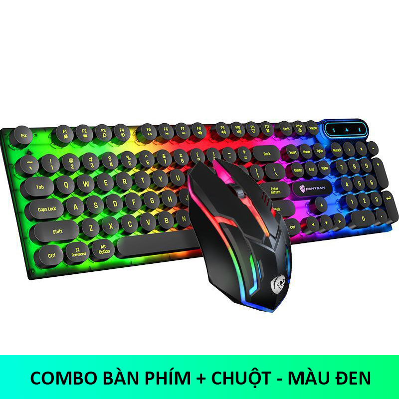Bàn phím máy tính gaming giả cơ Sidotech SP100 thiết kế bàn phím nút tròn có Led RGB, cấu tạo công thái học cho cảm giác gõ chân thực, chống nước tiêu chuẩn, chuyên chơi game và làm việc văn phòng - Hàng chính hãng