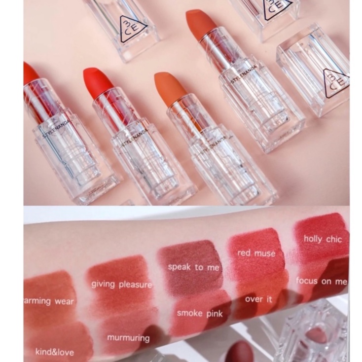 Son Thỏi 3CE Soft Matte Lipstick Clear Layer Edition