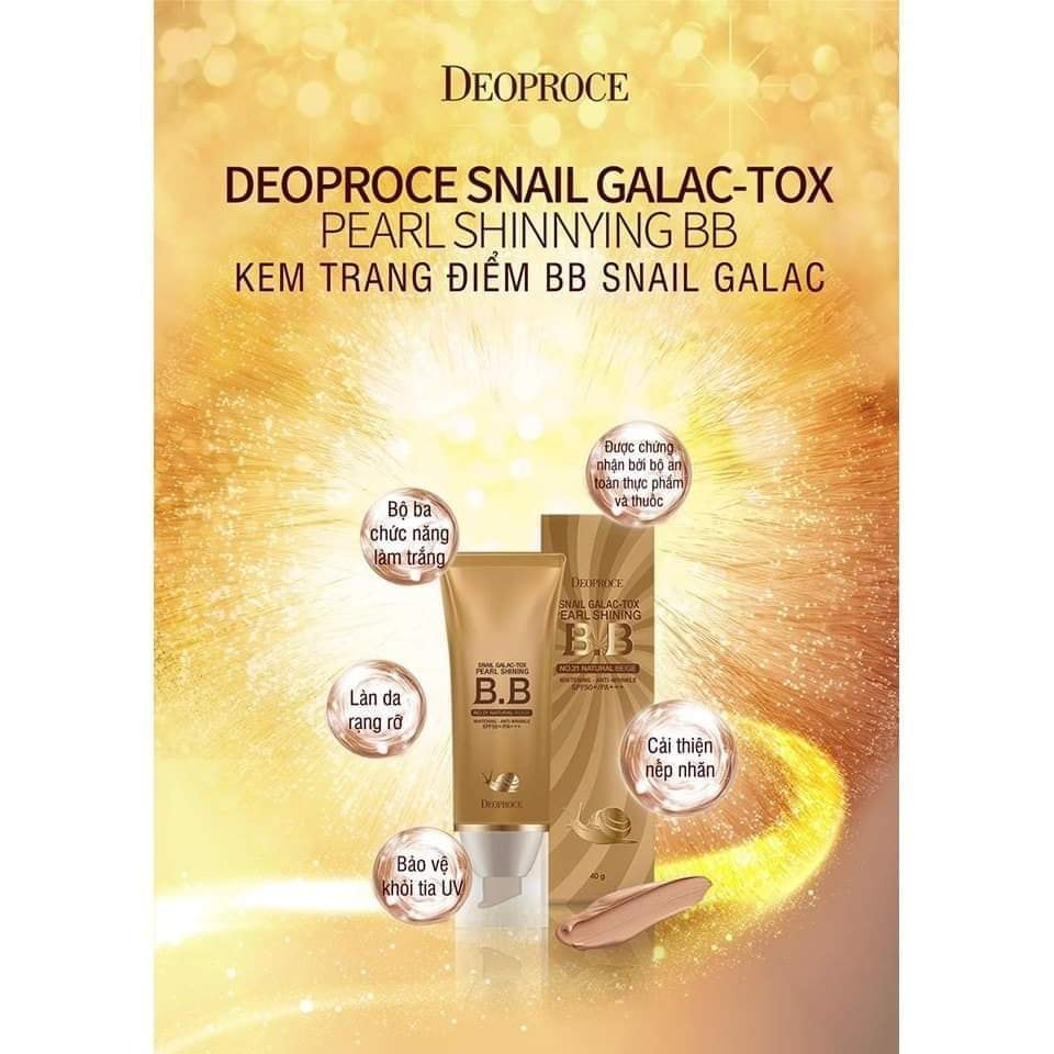 Kem nền chống nắng BB ốc sên Deoproce 40g