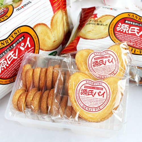 Bánh mỳ sấy hình trái tim Palmier hiệu Sanritsu Genji gói 183gr