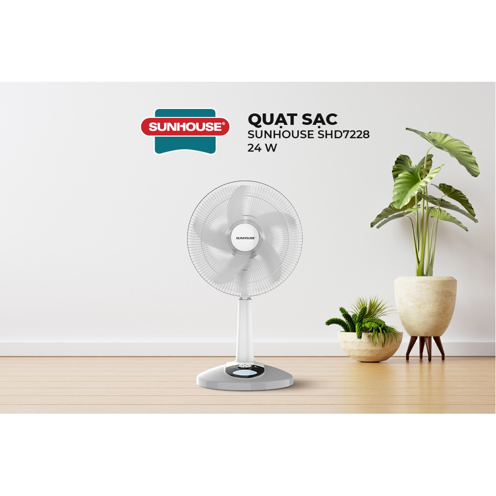 Quạt sạc SUNHOUSE SHD7228