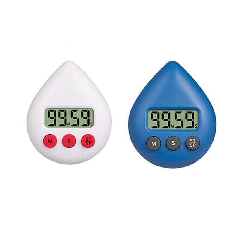Digital Bathroom Clock Waterproof Shower Clock Timer Temperature Humidity Visual Countdown Timer Wall Clock