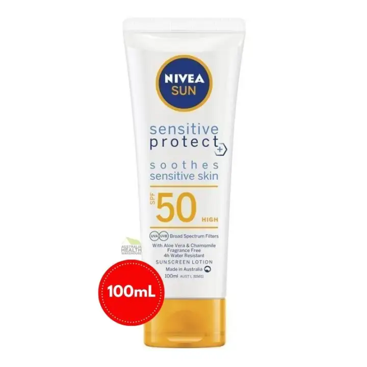nivea sensitive protect spf 50 sunscreen lotion