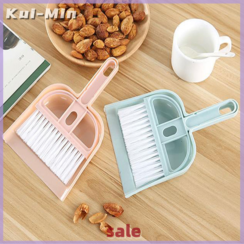Kui-Min Mini Brush Small Broom Dustpans Set Desktop Sweeper Garbage Cleaning Shovel