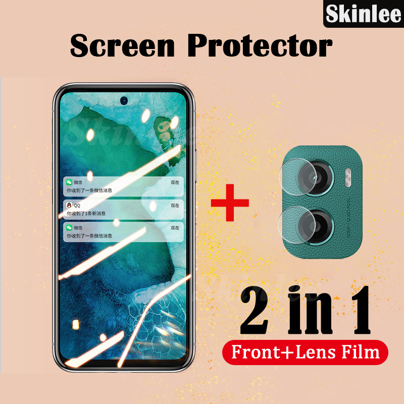 2 In 1 for Motorola Moto G06 Screen Protector Tempered Glass Film + For Moto G06 Power Lens Protector Glass Film