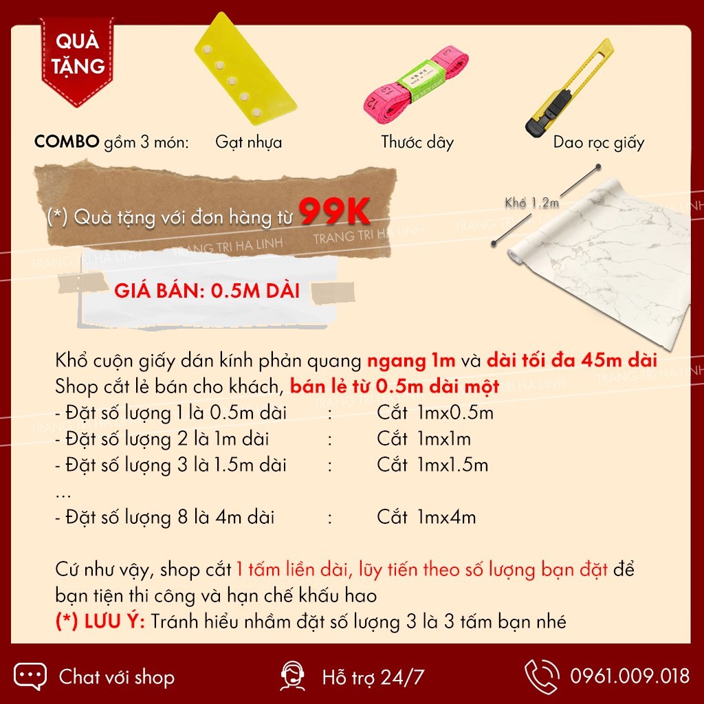 Giấy dán tường vân đá sang trọng dán nhà tắm, decal dán tường giả đá nhiều mẫu chống nước, dầu mỡ 1.2mx0.5m