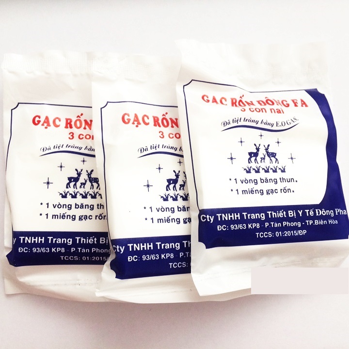 Hộp 3 chiếc Băng rốn cho bé sơ sinh