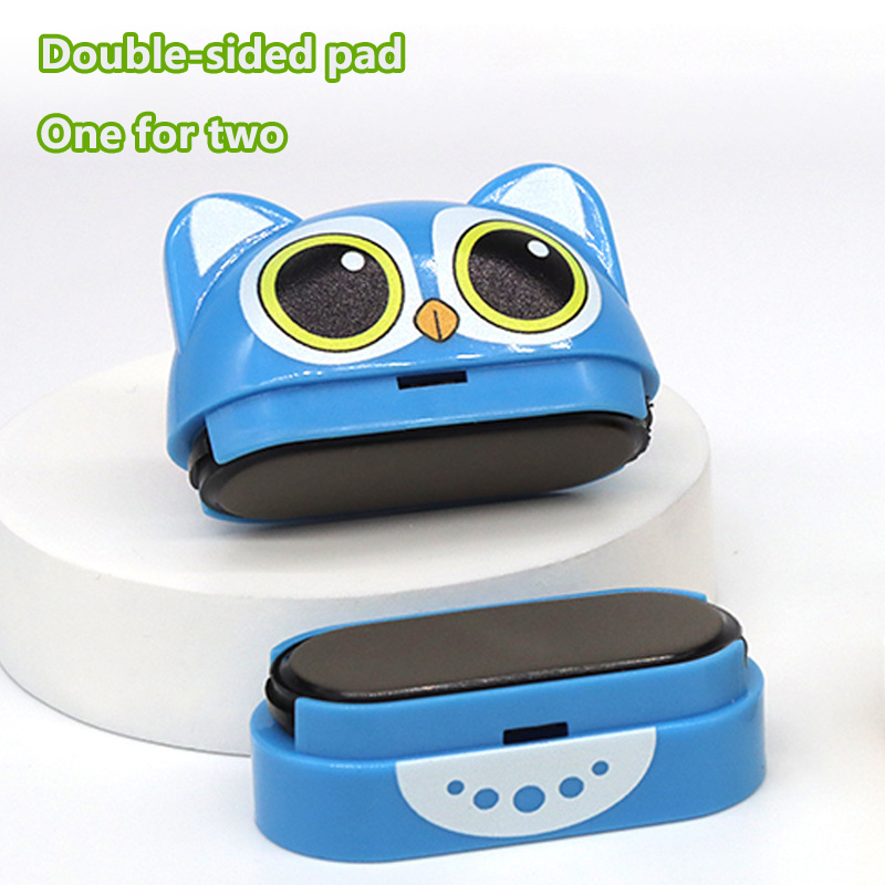 Name Stamp For Clothing Kids Waterproof (White + Black Ink) - Customized Double Sided Name Stamp - Personalised Clothing Stamps - Name Stamp For Kids. 