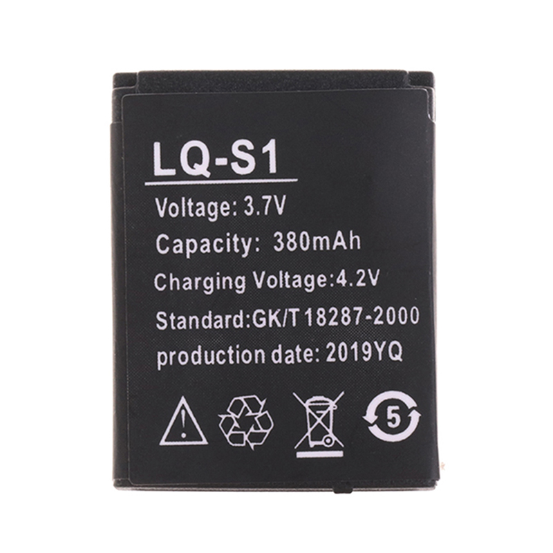 Batteria Vhbw 380mAh Compatibile Con DZ-09, GT08, QN-01 E Tanti Altri Smartwatch – Ricambio Di Alta Qualità