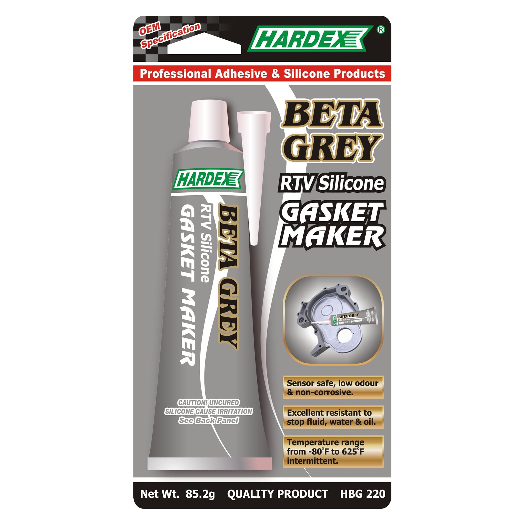 Hardex Beta Grey RTV Silicone Gasket Maker 40g (HX HBG 2240) Lazada PH