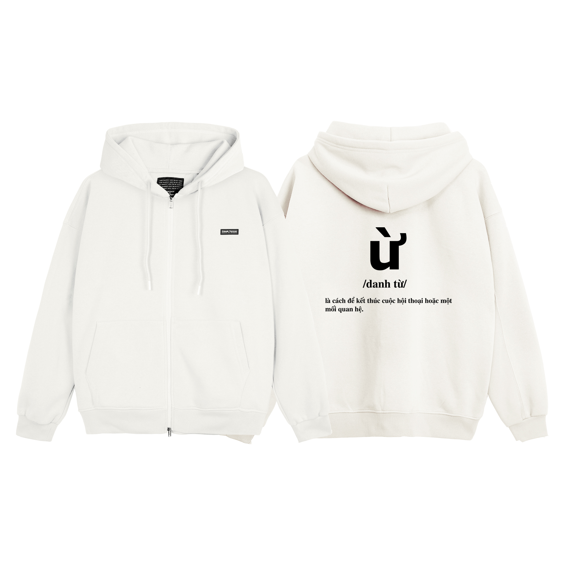 ÁO KHOÁC FF OVERSIZE ZIP HOODIE Ừ