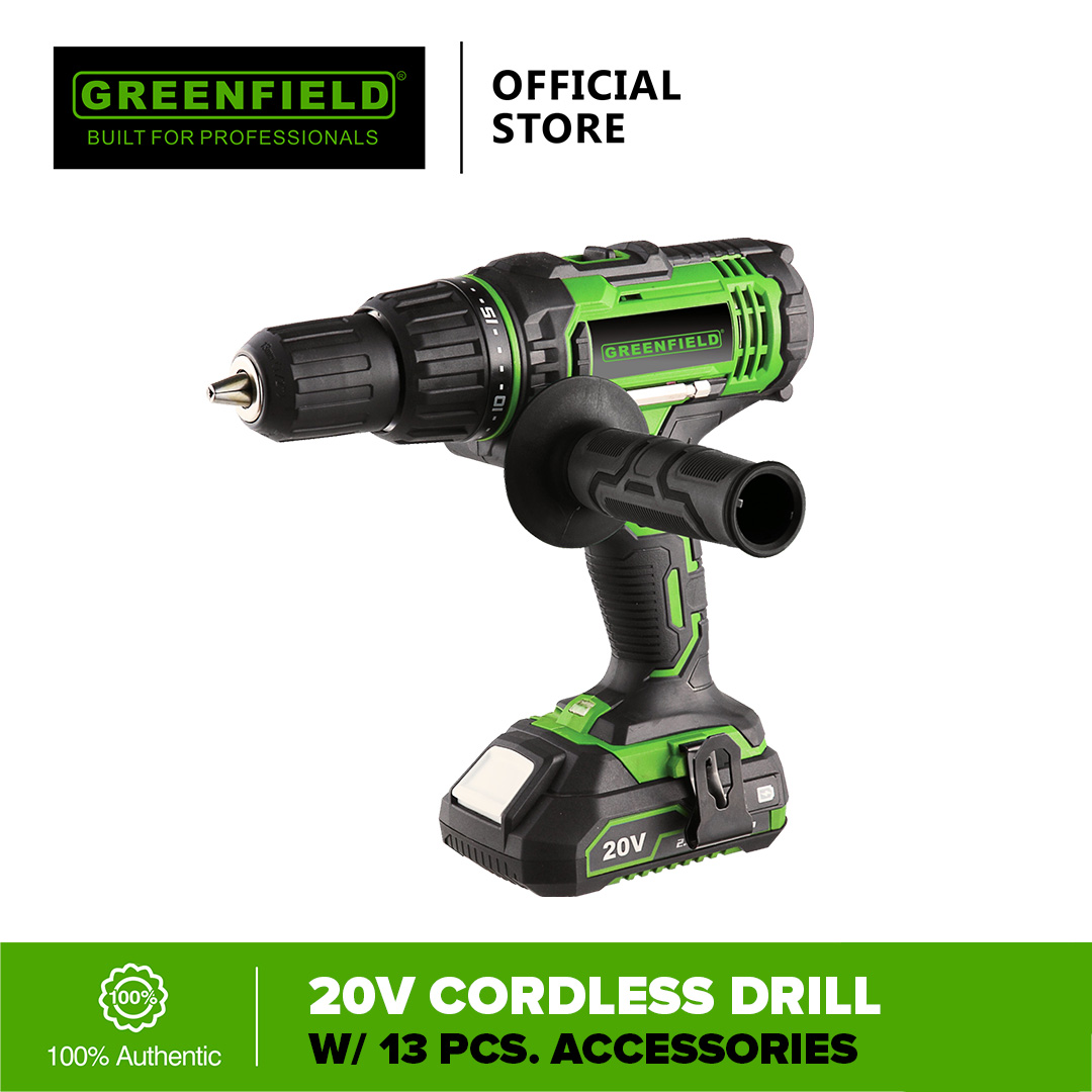 Greenfield Cordless Drill Set 20V Power Tool/Home Improvement Lazada PH