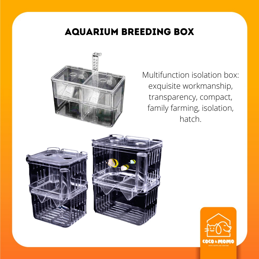 Hatching Box with Hook Fish Tank Hatchery Box Aquarium Breeding Box for Aquarium Fish Tank 