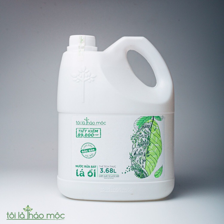 Nước Rửa Bát Lá Ổi  (Tôi Là Thảo Mộc) - Chai 3.68L