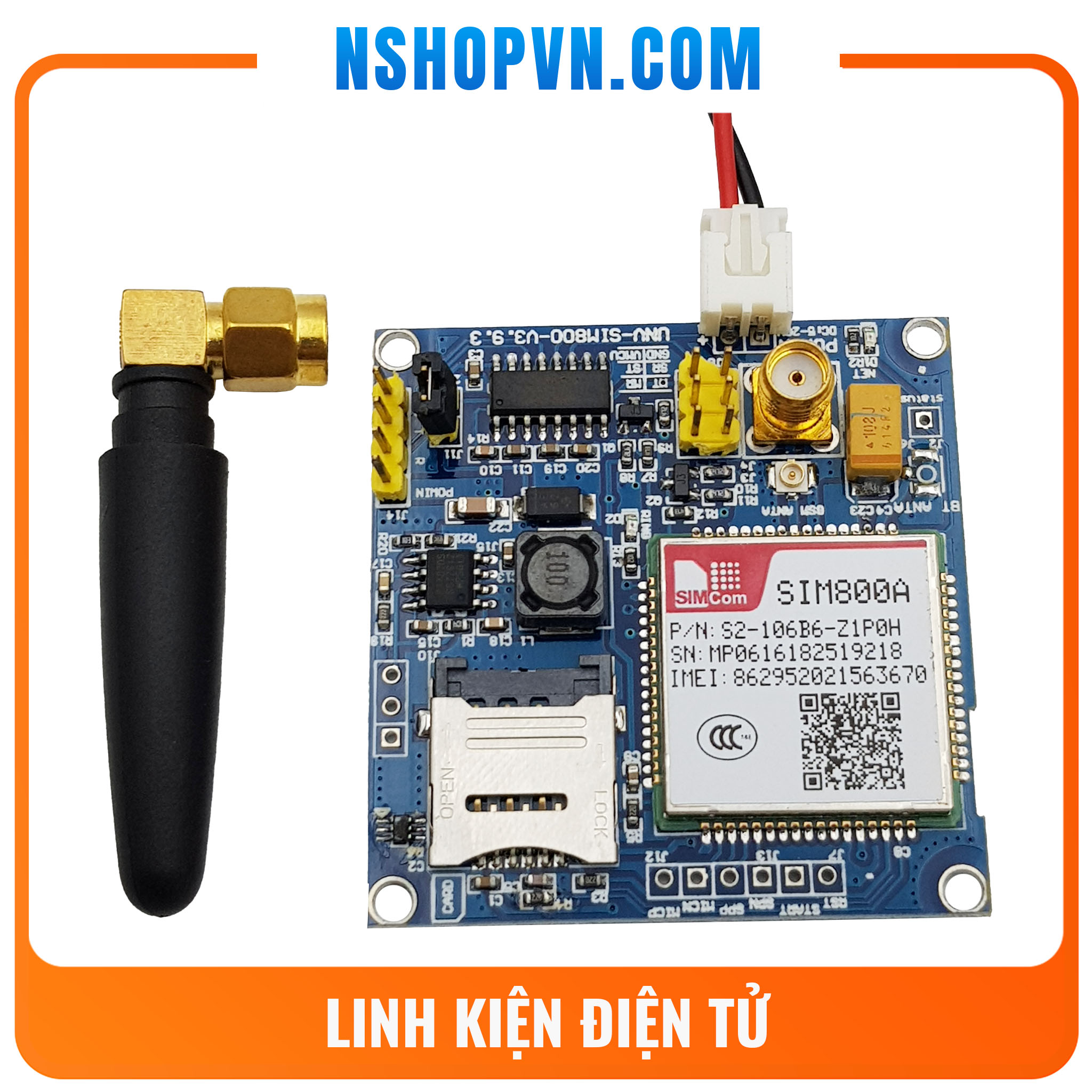 Mạch gsm gprs sim800a