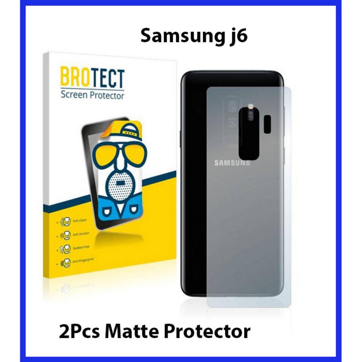 2Pcs Samsung Galaxy J6 Back Matte Protector Soft Skin Sheet Soft Film Protection For Samsung Galaxy J6