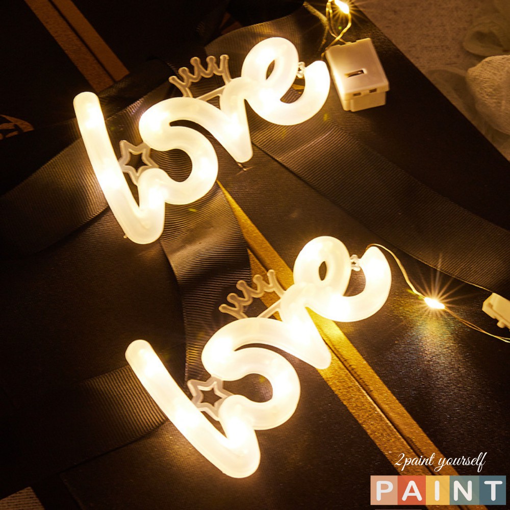 đèn led chữ love nháy 3 chế độ