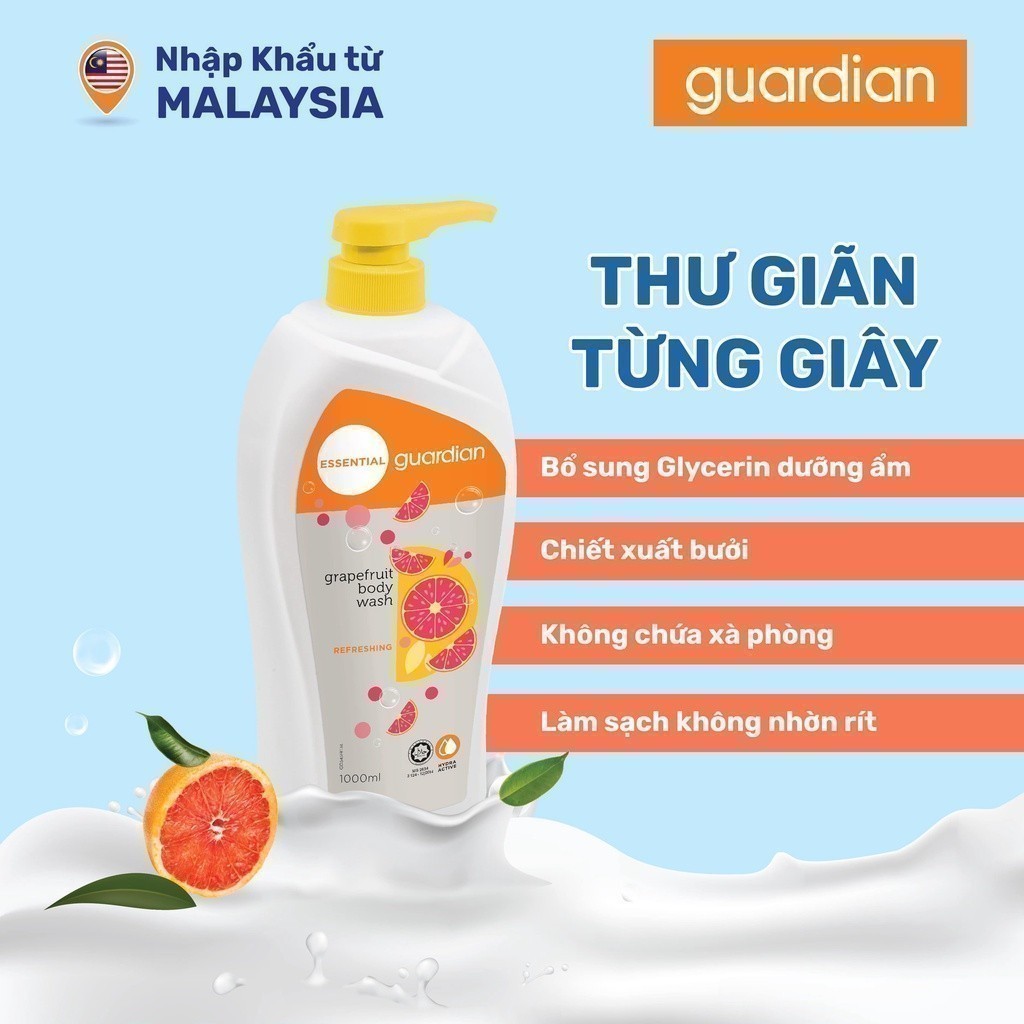 Guardian Essential Grapefruit Refreshing Body Wash