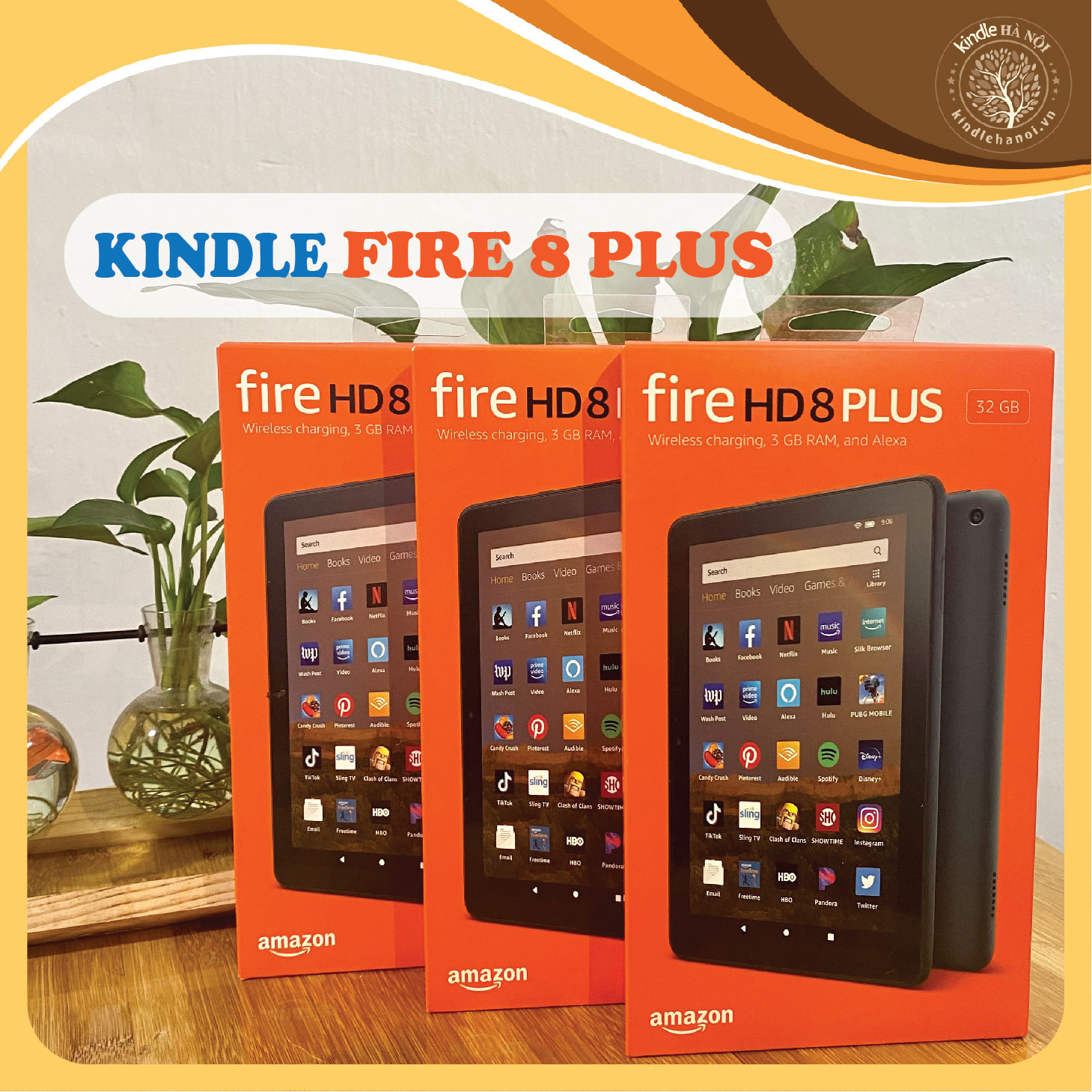 [FreeshipMAX] New 100% | Máy tính bảng Kindle Fire HD 8, Fire HD 8 Plus 2020 10th (Fire HD8, Fire...