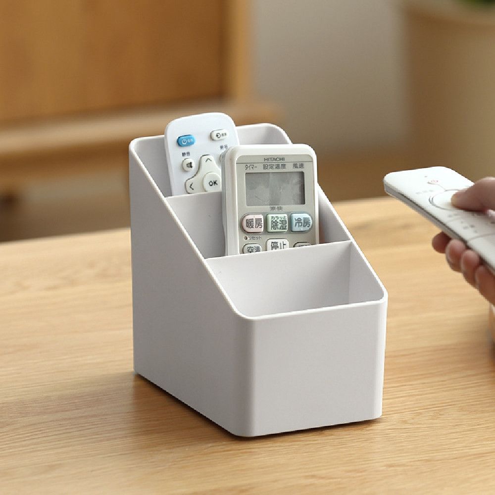 WAYNE Plastic Cosmetic Storage Multiple Grids Organize Box Remote Control Storage Desktop Storage Box