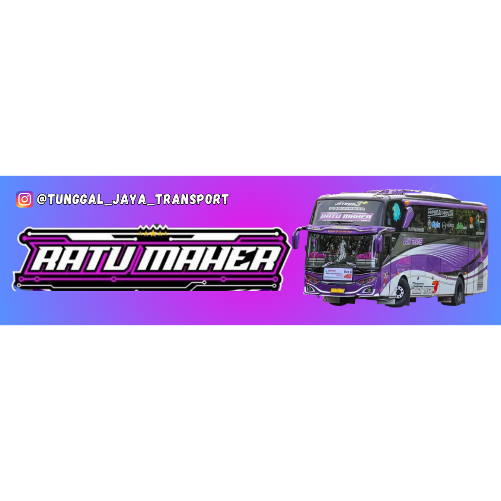 STICKER BUS BASURI RATU MAHER 1 Lembar Isi 45 Kotak, STICKER BUS BASURI ...