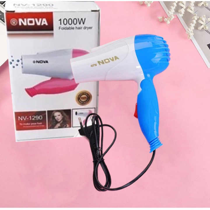 Máy sấy tóc NOVA gấp gọn 1000w mẫu mới new NOVA