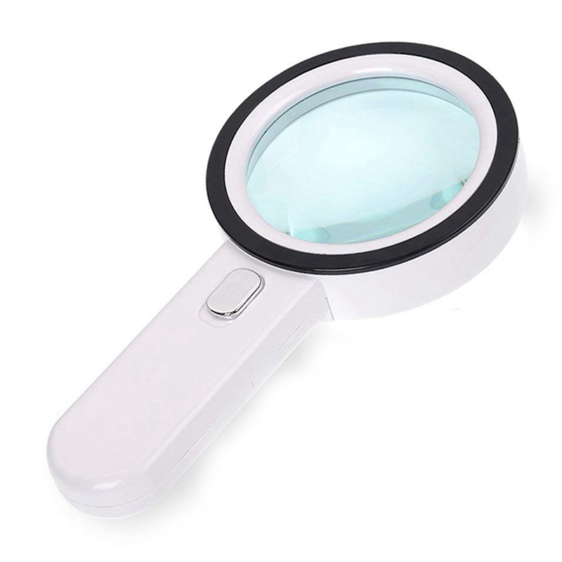 2pcs Magnifying Glass 20X, Magnifier with Light, LED Illuminated Handheld, Premium High Power Magnifying Glass