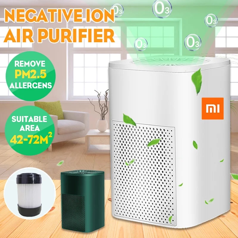 【Exclusive Offer】 Air Purifier Ionizer Generator Deodorizer Usb Home Air Cleaner Remove Formaldehyde Pm2.5 Odor Allergies Pets Hair