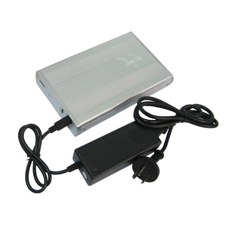 【Hawel brand】 Vỏ ổ cứng ngoài 3.5 inch, ổ cứng IDE hỗ trợ (Bạc)