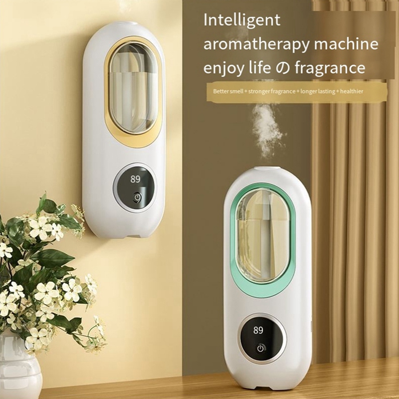 120Ml Essential Oil Diffuser Wall Mounted Aromatherapy Digital Display with Night Light Air Purifier