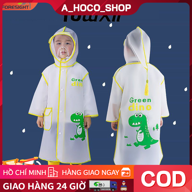 YOWXII 3 – 7 Tuổi Áo Mưa Cho Bé EVA Áo Mưa Trẻ Em