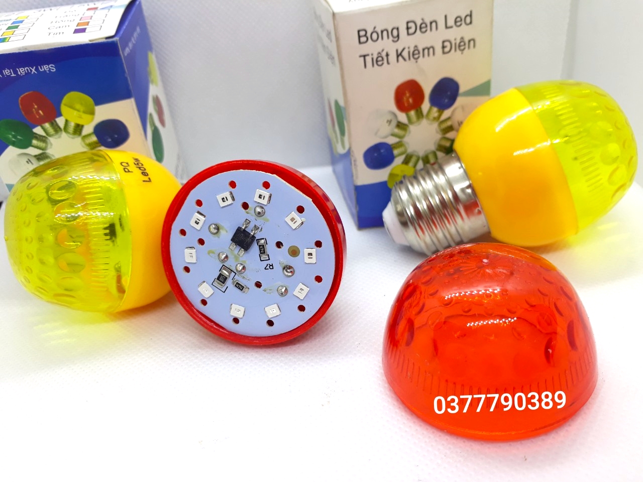 Bóng đèn led bàn thờ đỏ,vàng