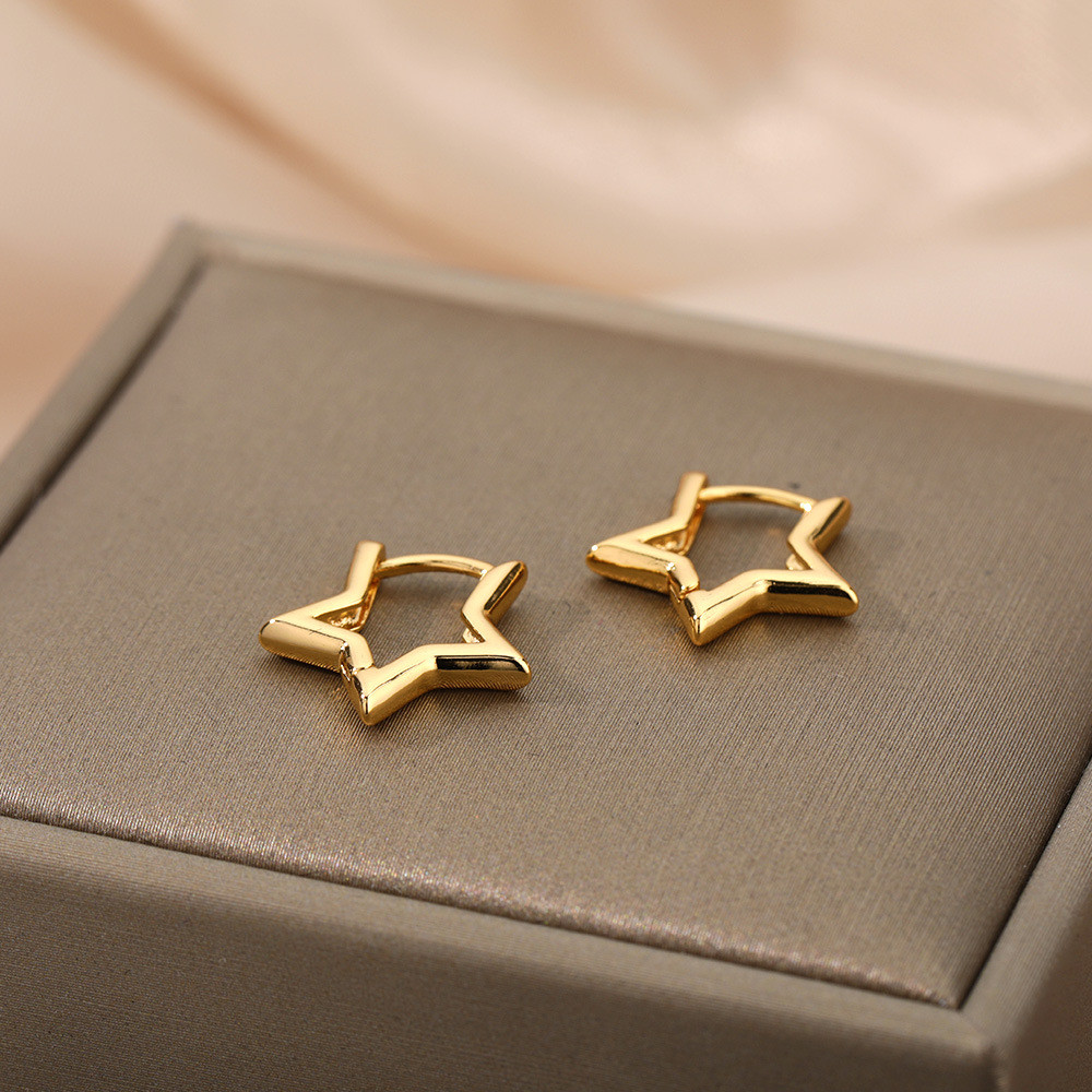Simple%20Trendy%20Gold%20Lucky%20Star%20Hoop%20Earrings%20for%20Women%20Girl%20Fashion%20Jewelry%20Accessories%20-%20Image%205