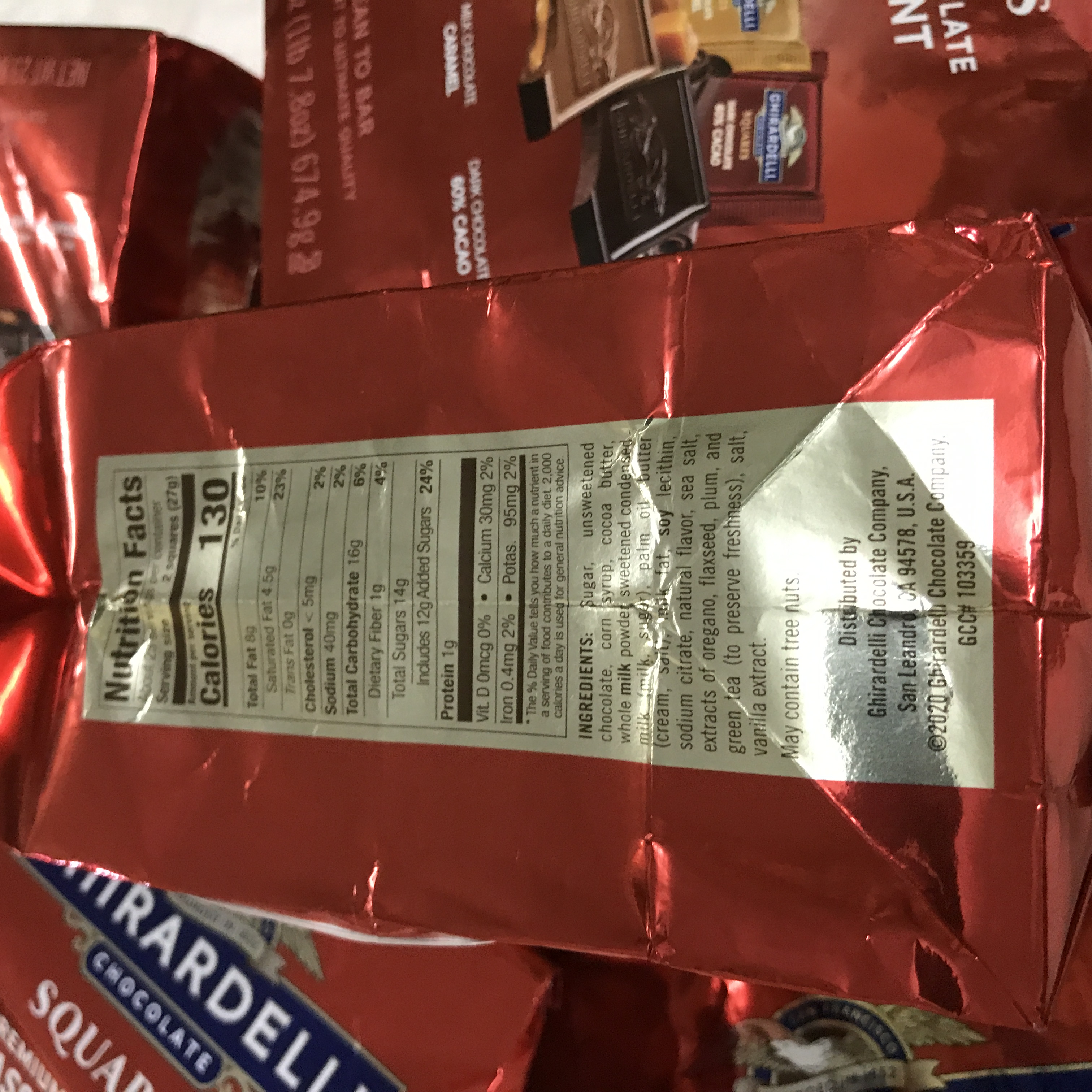 Socola GHIRARDELLI SQUARES Chocolate