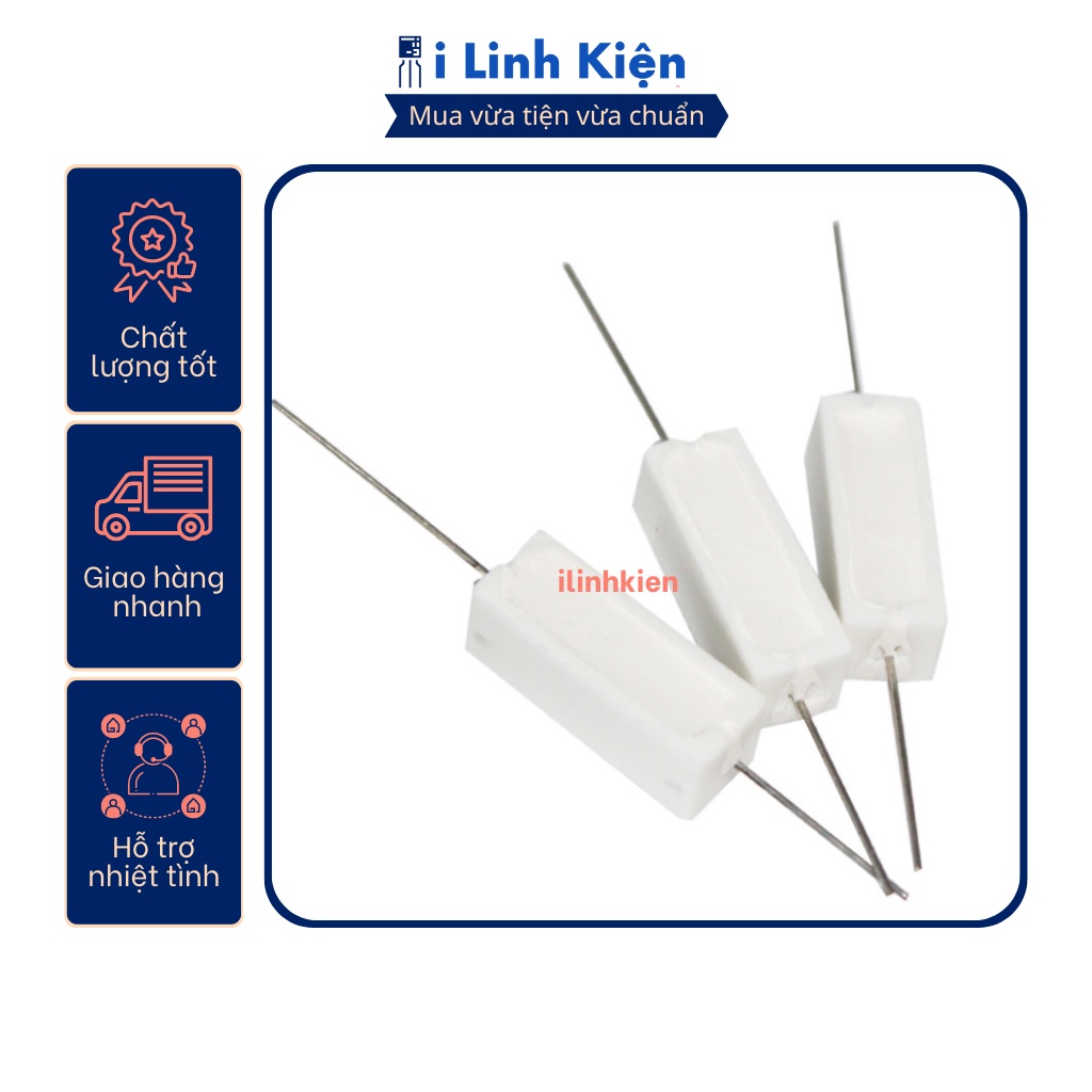 Điện trở sứ 5W 2.2R 5% chất lượng cao