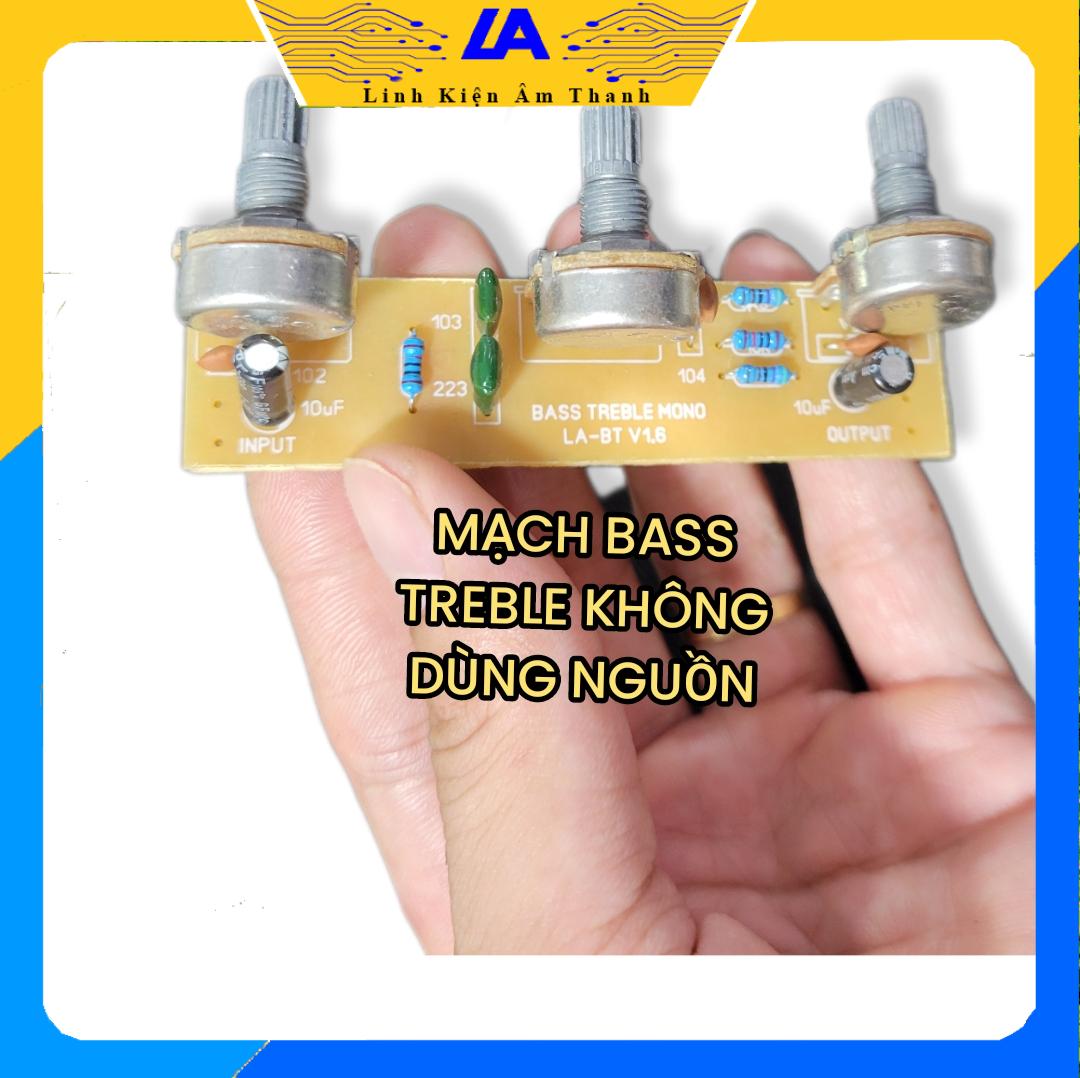 Mạch bass trebel nguồn đơn la4440