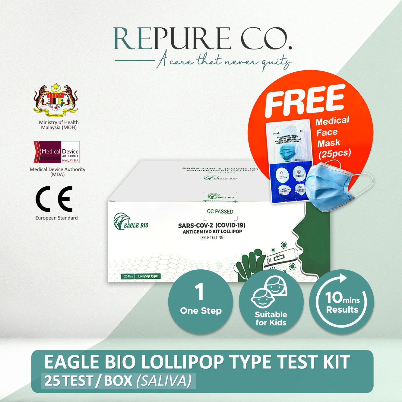 【COVID ESSENTIAL】Newgene / Biodetect / Eagle Bio / Formaster Self Test Kits Original MDA