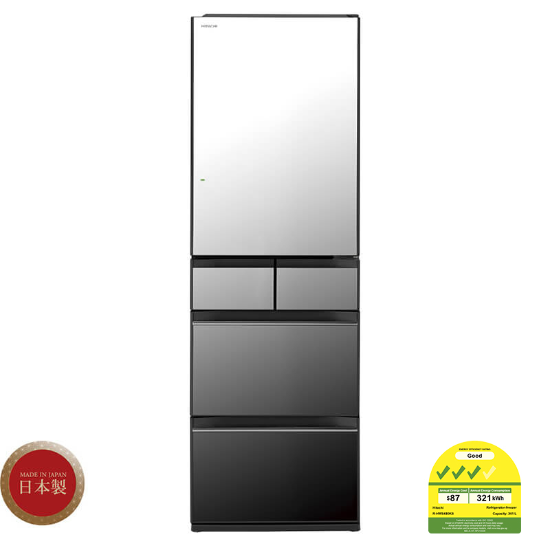 Hitachi R-HWS480KS Made in Japan 5 doors Refrigerator 500L