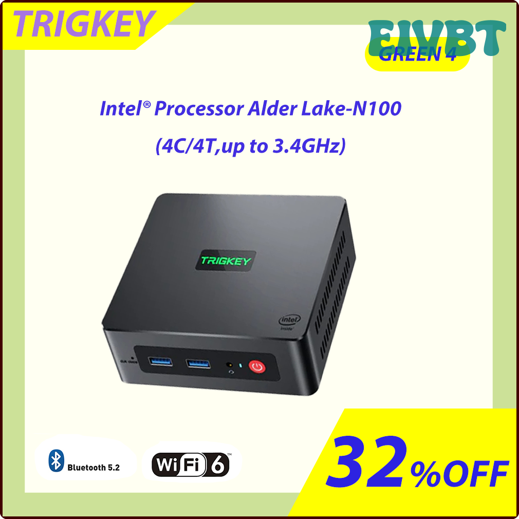 TRIGKEY G4 N100 windows 11 TRIGKEY MINI PC Intel N100 DDR4