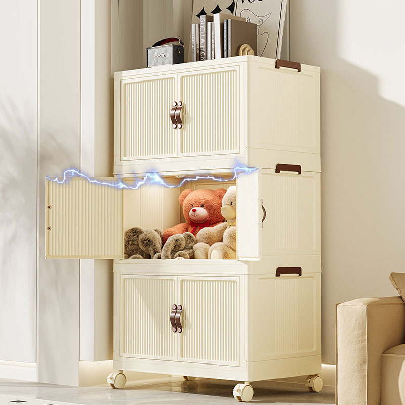 KS Storage cabinets: folding, multi-layered large toy cabinets, storage cabinets, snack cabinets, storage boxes, household lockers, and organizing boxes