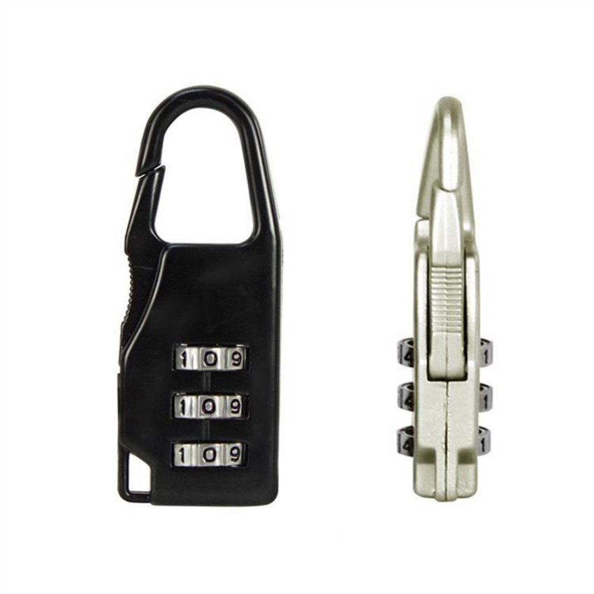 Mini Dial Digits Code Number Password Combination Padlock Safety Travel Security Lock for Luggage Lock Padlock Gym