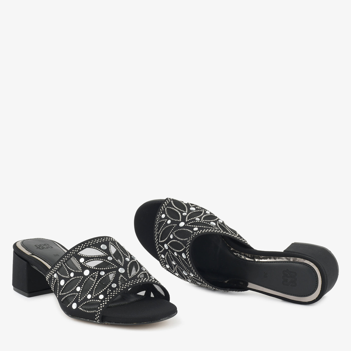 ECS%20-%20for%20Women%20-%20Embellished%20Mesh%20Block%20Heels%20-%20Image%204