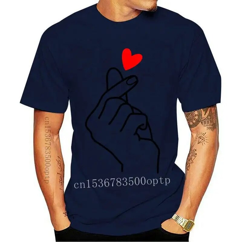 New t-shirt Harajuku love t shirt Funny Than heart Printing tshirts kawaii tops Tee clothe